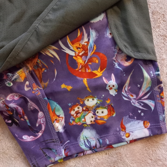 DOTA 2 sz Small Shorts Bike Gray Twofer Shorts - Picture 6 of 14